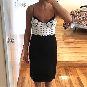 Catherine Malandrino Black And White Dress Size 2 - image 1